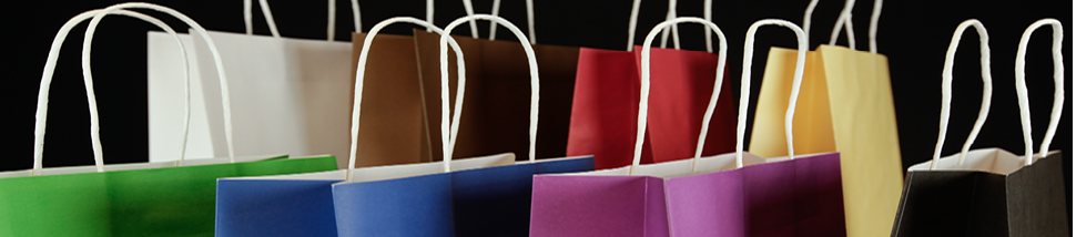 Twisted Handle Paper Carrier Bags. -Precious Packaging These economical paper bags come in natural or white kraft paper and can be printed various different colours.