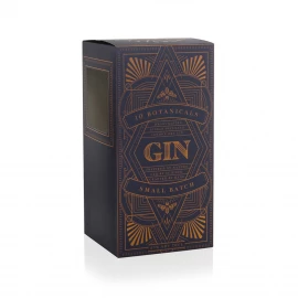 Custom Printed Gin Bottle Box Ref Worsley Gin