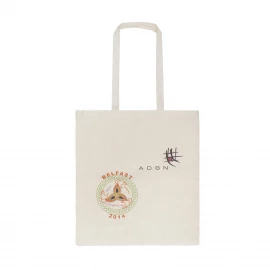 Printed Natural Cotton Carrier Bag Ref ADBN