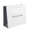 White Kraft Paper Carrier Bags - Ref. Grahams Menswear 