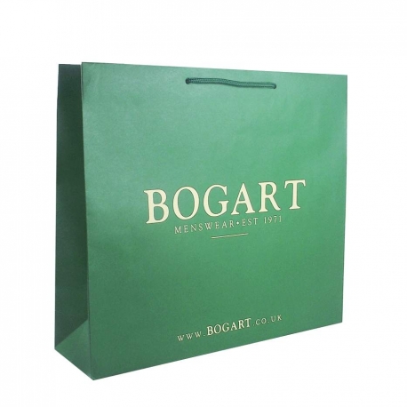 White Kraft Paper Carrier Bags - Ref. Bogart 