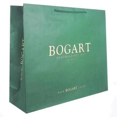 White Kraft Paper Carrier Bags - Ref. Bogart White Kraft Paper Carrier Bags - Ref. Bogart