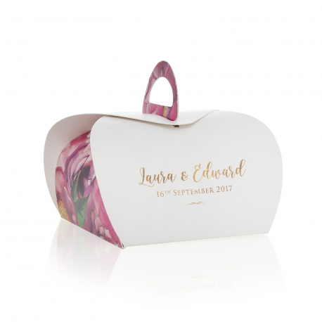 Personalised Fold Over Cake Box Ref Stockley