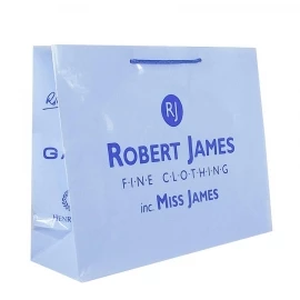 Recycled and Printed Art Paper Carrier Bags - Ref. Robert James