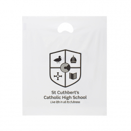 Printed Die Cut Plastic Carrier Bag Ref St Cuthbert’s