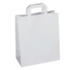 White Paper Sandwich Bags With Flat Handles