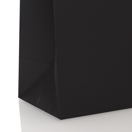 Luxury Black Matte Rope Handle Carrier Bags