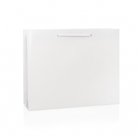 Luxury White Gloss Rope Handle Paper Carrier Bags