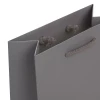 Luxury Grey Matt Paper Bags With Rope Handles