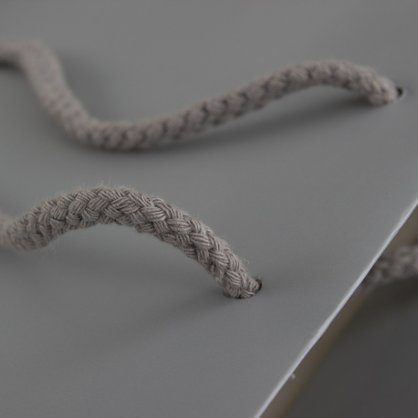 Luxury Grey Matt Paper Bags With Rope Handles Luxury Grey Matt Paper Bags With Rope Handles