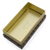 Printed Chocolate Shoulder Box with Gold Paper