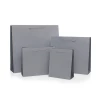 Recycled Grey Paper Bags with Cotton Ribbon Handles