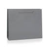 Recycled Grey Paper Bags with Cotton Ribbon Handles