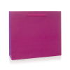 Recycled Pink Paper Bags with Cotton Ribbon Handles