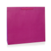Recycled Pink Paper Bags with Cotton Ribbon Handles