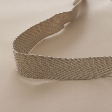 Recycled Beige Paper Bags with Cotton Ribbon Handles