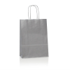 Silver Paper Bags - Promotional Paper Bags with Twisted Handles