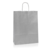 Silver Paper Bags - Promotional Paper Bags with Twisted Handles