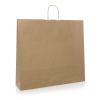Natural Twisted Handle Kraft Paper Carrier Bags