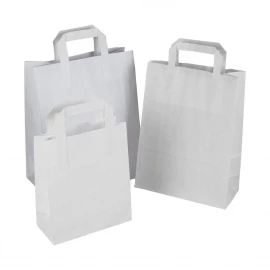 White Paper Sandwich Bags - Paper Take-away Bags