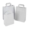 White Paper Sandwich Bags With Flat Handles