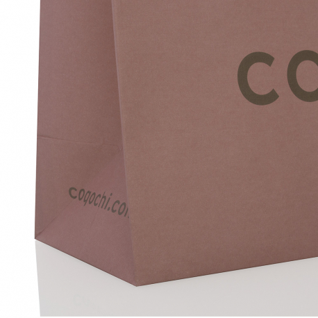 Custom Uncoated Paper Carrier Bag Ref Coqochi Custom Uncoated Paper Carrier Bag Ref Coqochi