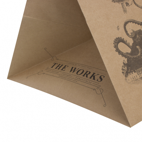 Bespoke Kraft Paper Carrier Bag Ref The Works Bespoke Kraft Paper Carrier Bag Ref The Works