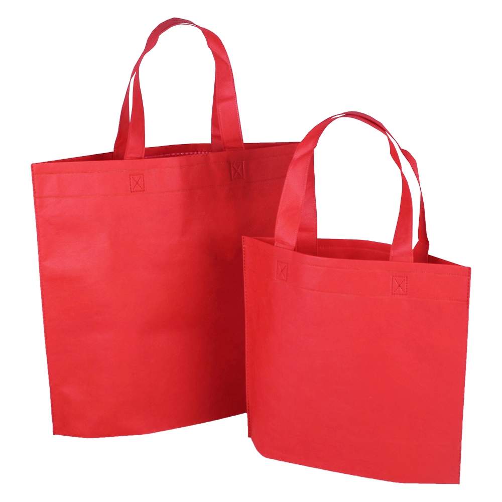Reusable Bags | Red Non-woven Polypropylene Bags - Precious Packaging