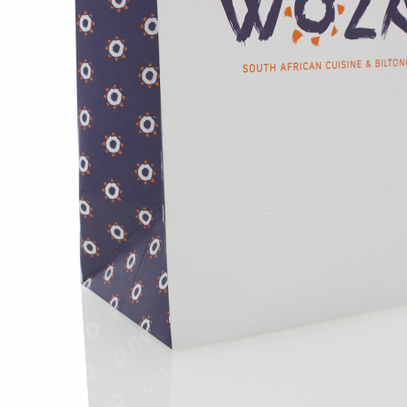 Branded Uncoated Carrier Bag Ref Woza Branded Uncoated Carrier Bag Ref Woza