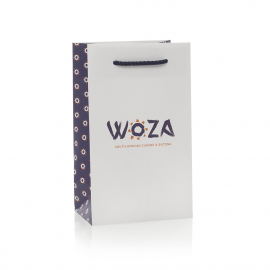 Branded Uncoated Carrier Bag Ref Woza