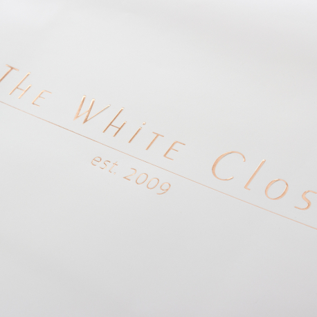 Bespoke Embossed Carrier Bag Ref The White Closet Bespoke Embossed Carrier Bag Ref The White Closet