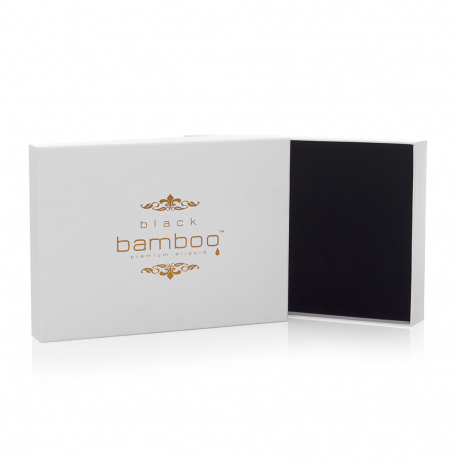 Two-Piece Card Box for E Liquids Ref Black Bamboo
