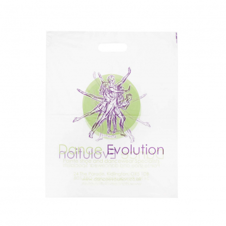 Custom Frosted Plastic Carrier Bag Ref Dance Evolution Custom Frosted Plastic Carrier Bag Ref Dance Evolution
