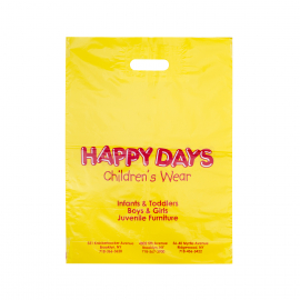 Printed Plastic Carrier Bags for Children's Toys Ref Happy Days