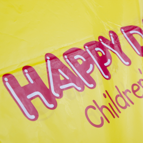Printed Die Cut Plastic Carrier Bag Ref Happy Days Printed Die Cut Plastic Carrier Bag Ref Happy Days