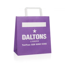 Full Colour Printed Flat Handle Takeout Bags Ref Daltons