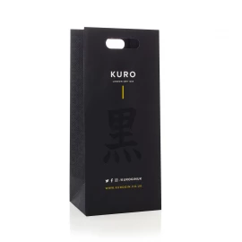 Custom Gin Bottle Carrier Bags Ref Kuro