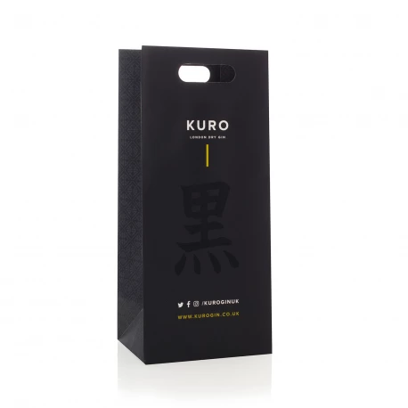Custom Gin Bottle Carrier Bags Ref Kuro Custom Gin Bottle Carrier Bags Ref Kuro