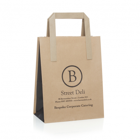 Custom Printed Bags for Takeaways Ref B Street Deli