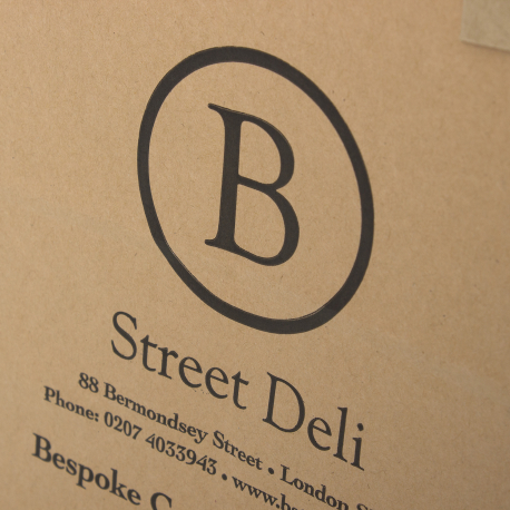 Custom Printed Bags for Takeaways Ref B Street Deli Custom Printed Bags for Takeaways Ref B Street Deli