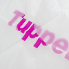 Printed Clear Plastic Carrier Bag Ref Tupperware