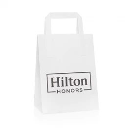 Printed Flat Handle Paper Gift Bags Ref Hilton