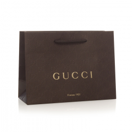 Printed Recycled Embossed Hot Foil Paper Bag ref. Gucci