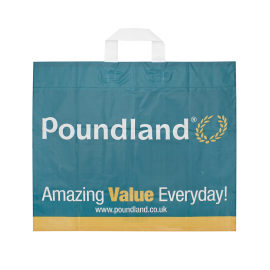 Branded Flexi Loop Carrier Bag Ref Poundland