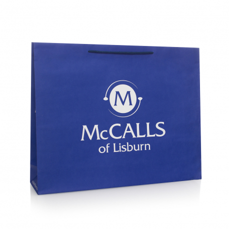 White Kraft Paper Carrier Bags - Ref. McCalls White Kraft Paper Carrier Bags - Ref. McCalls