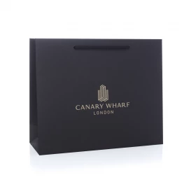 Custom Printed Recycled Carrier Bag Ref Canary Wharf