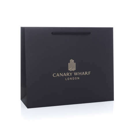 Custom Printed Recycled Carrier Bag Ref Canary Wharf Custom Printed Recycled Carrier Bag Ref Canary Wharf
