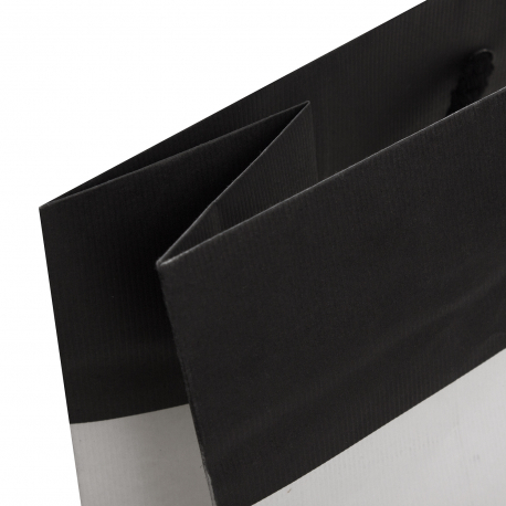 Printed Recycled Rope Handle Paper Bags With Ribbed Kraft - Ref. Valerie Manning Printed Recycled Rope Handle Paper Bags With Ribbed Kraft - Ref. Valerie Manning