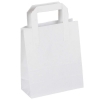 White Paper Sandwich Bags With Flat Handles
