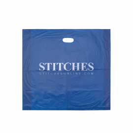 Printed Plastic Carrier Bag Ref Stitches